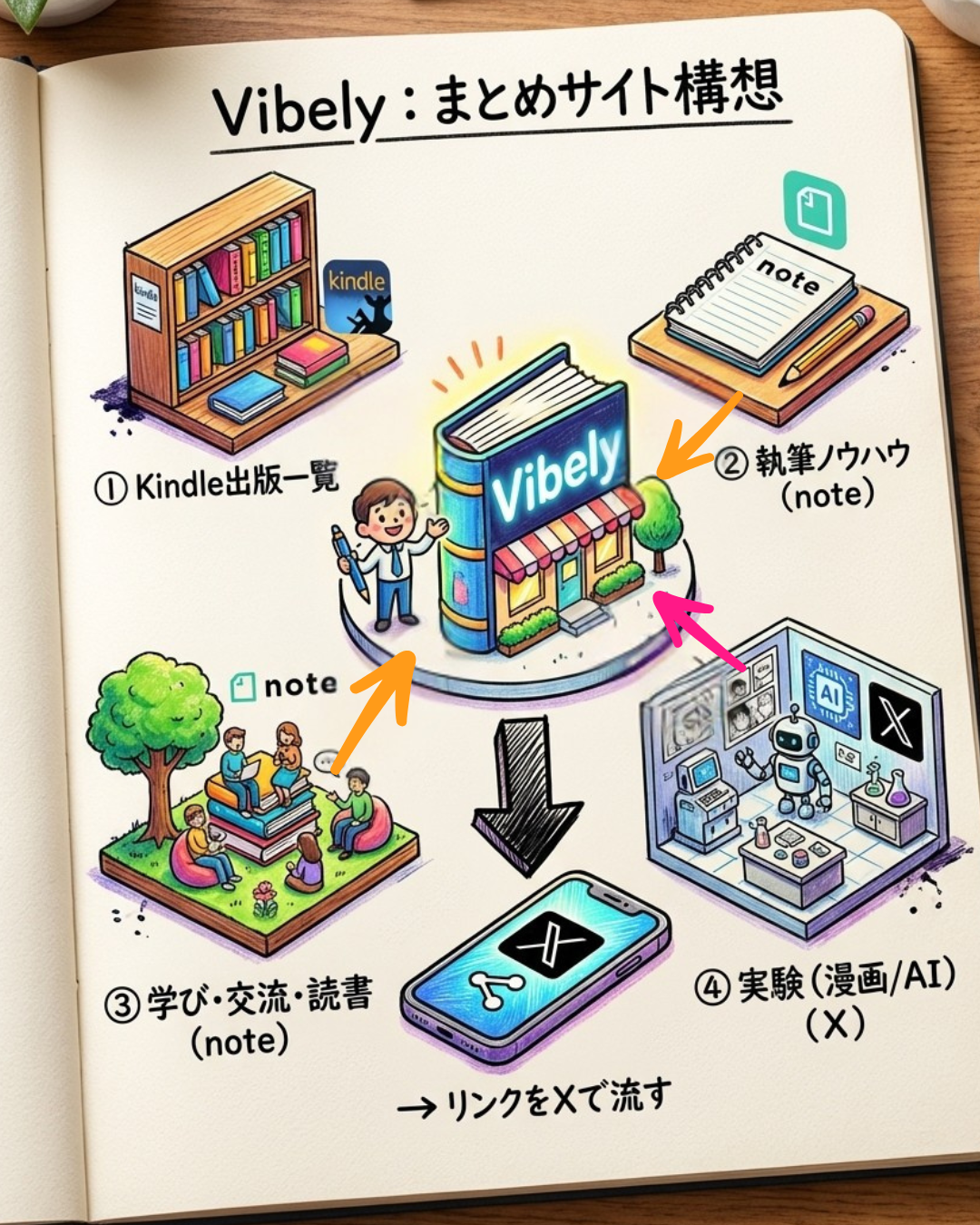 今日からVibley「やってみよう！」Nexusと私の新しい発信導線