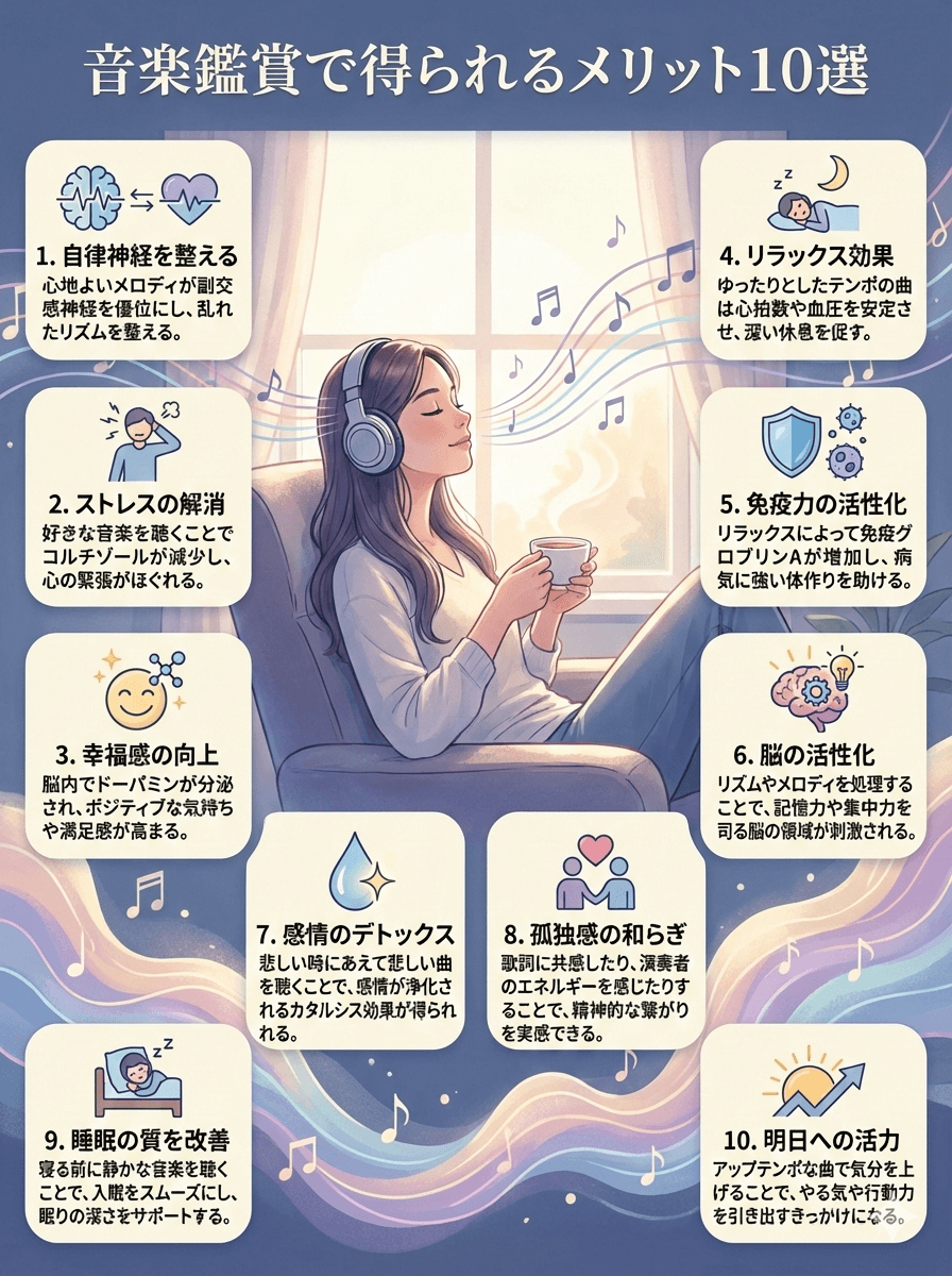音楽鑑賞で得られるメリット10選  ――理学療法士が臨床で感じる「音」の回復力