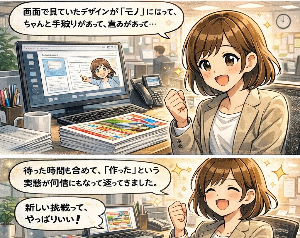 紙媒体で初制作！データ公開より得られる達成感と手触り