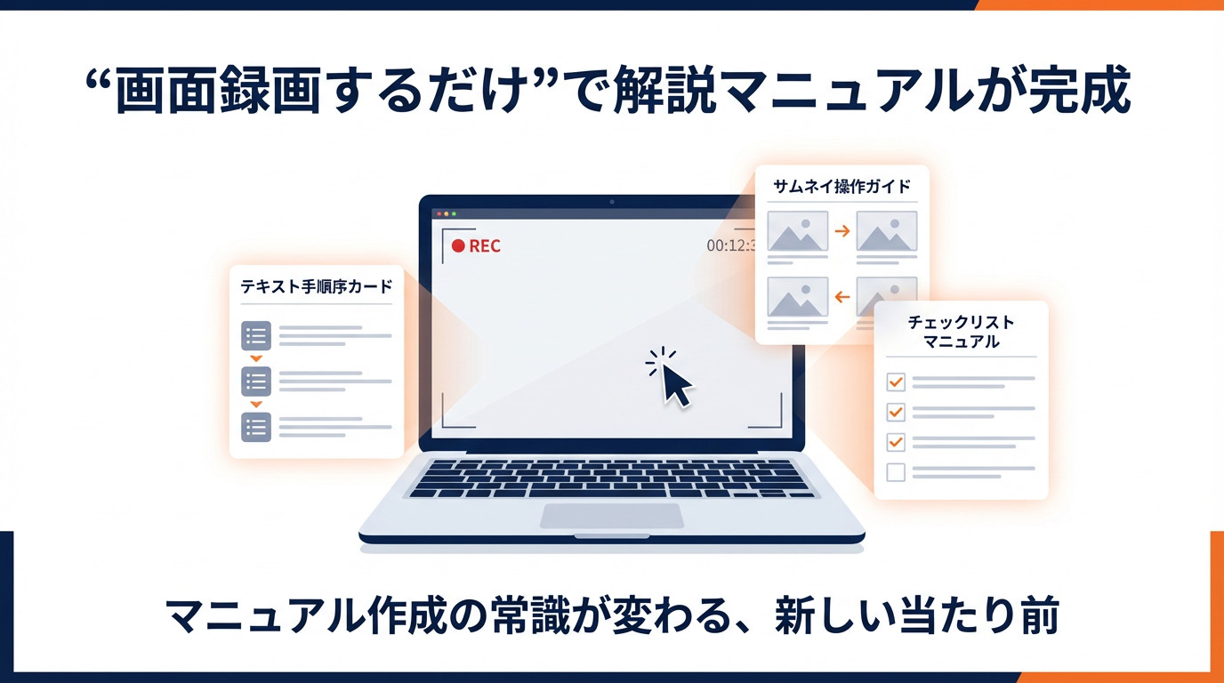 画面録画だけで解説マニュアル完成！誰でも作れる革命的効率化術