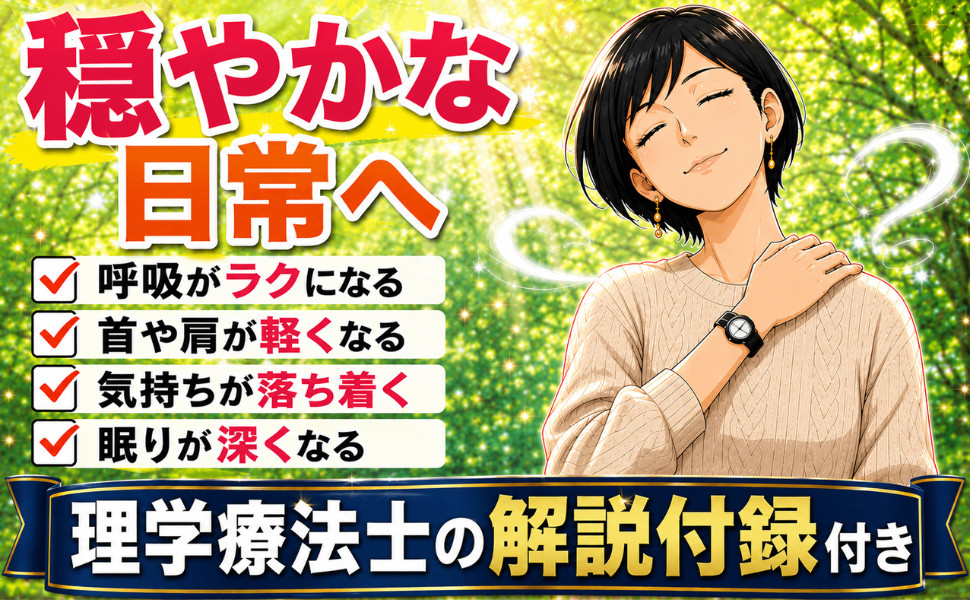 新刊「自律神経を整える！マンガでわかる呼吸筋ストレッチ5選」出版！特典付き99円セール開催中！