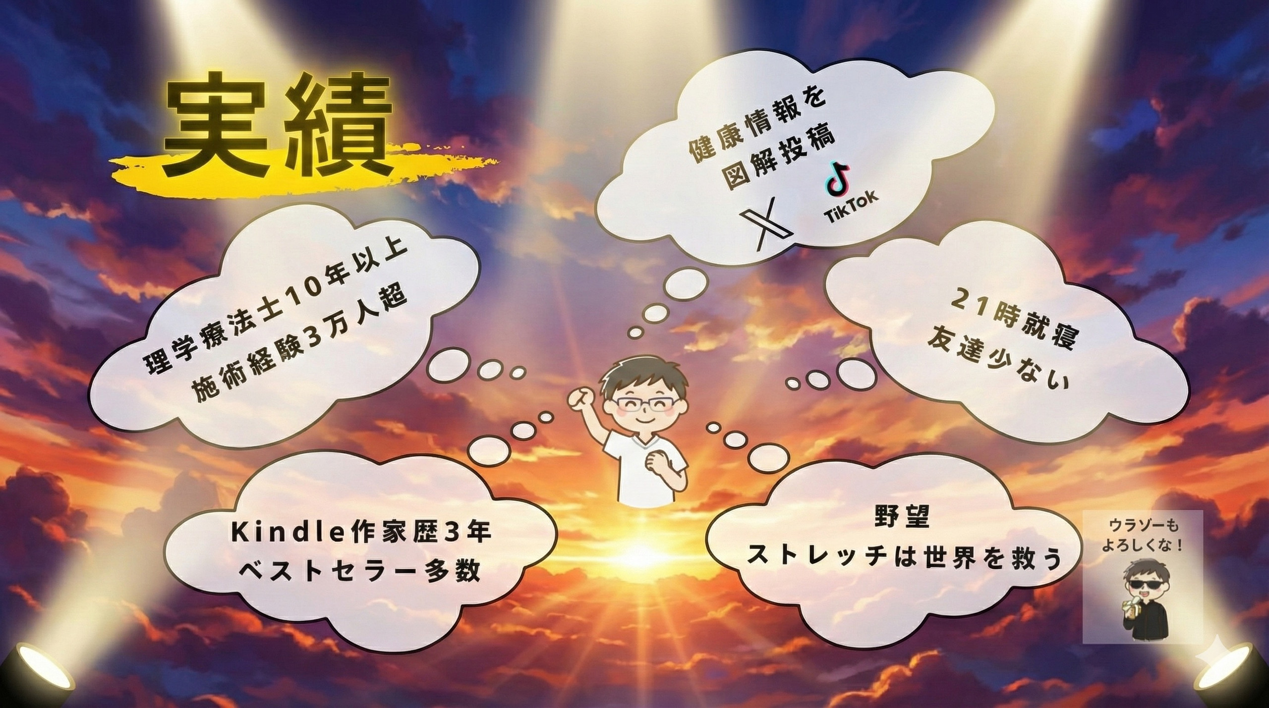 理学療法士×作家のケンゾーです！